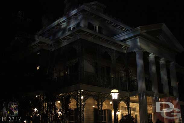 The Haunted Mansion is back to its regular show.