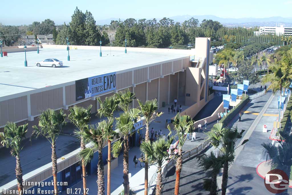 Back to the left is the convention center for the hotel.