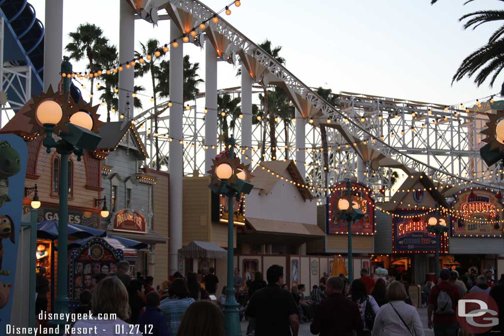 The scaffolding is down and you can see the new facade for the store.  Looks much cleaner without the giant clown.