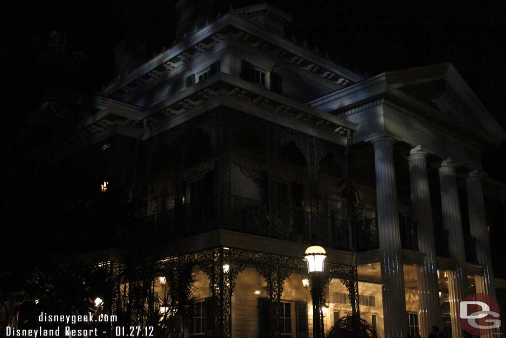 The Haunted Mansion is back to its regular show.