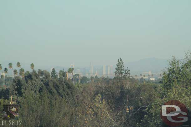 You could make out Downtown Los Angeles in the distance.