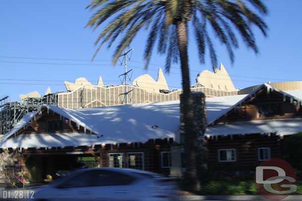 Seems this hotel would want some snow on the mountains for a nice backdrop.