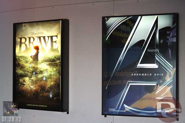 An interesting selection of posters.. Avengers and Brave as you enter Innoventions.