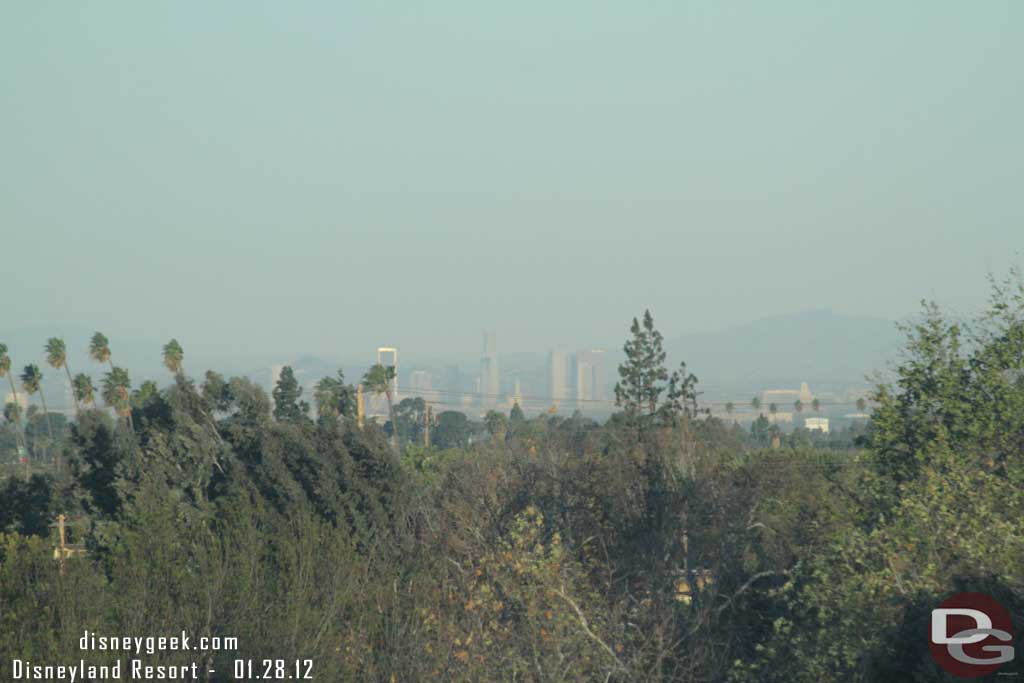 You could make out Downtown Los Angeles in the distance.