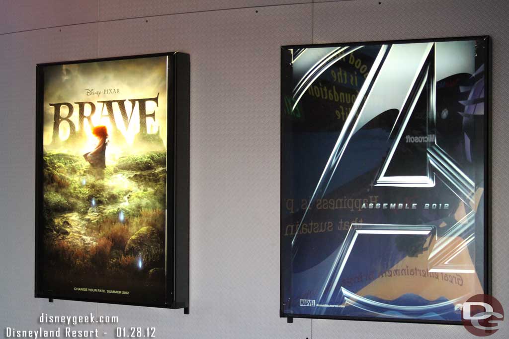 An interesting selection of posters.. Avengers and Brave as you enter Innoventions.