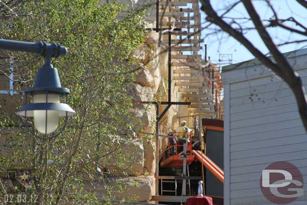 Moving along to the Wharf here is another view of that crew removing the toothpicks.