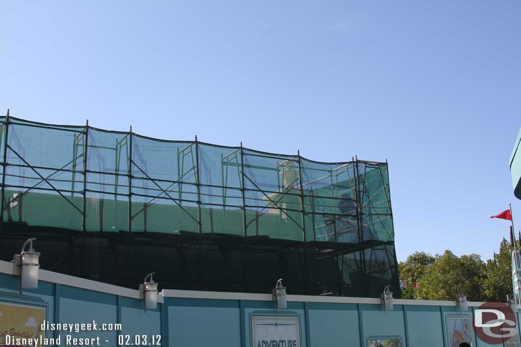 The one above the restroom building has stucco already.