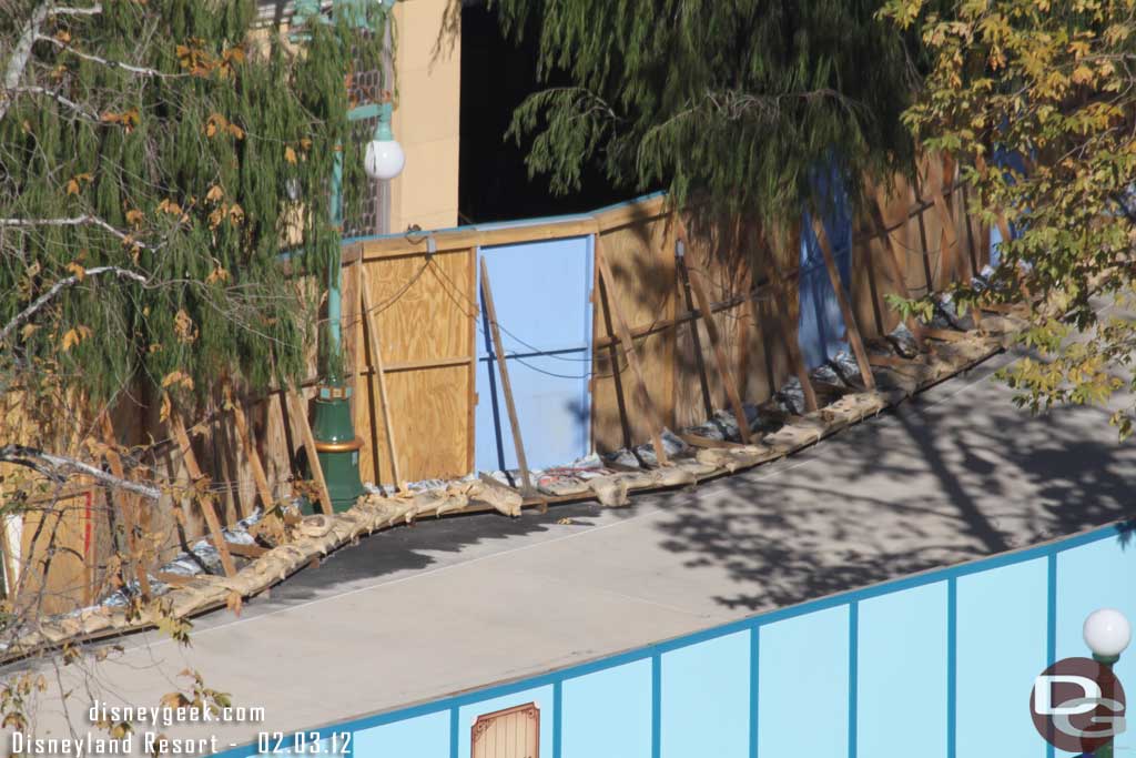 The pavement work in front of the Little Mermaid sure looks done.  Surprised the walls are still up.