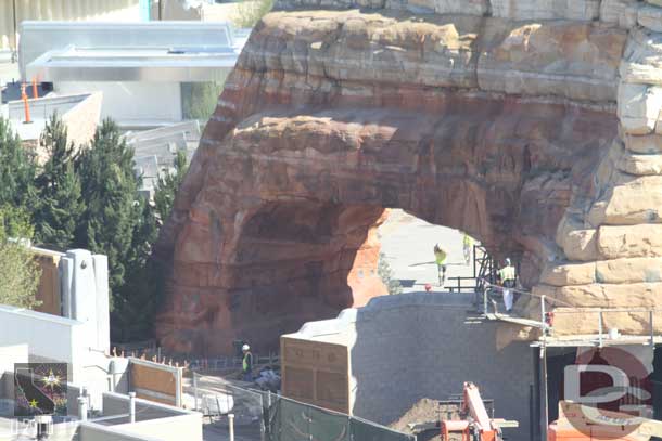 Looks like the curb going in the wharf entrance to Cars Land.