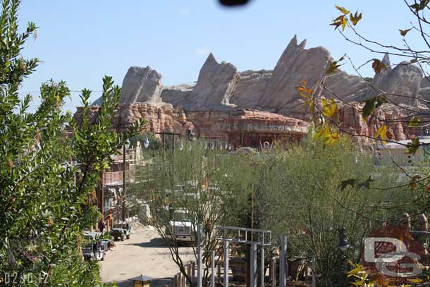 A look from the upper terrace.  Thanks to all the trees now you do not get a very clean shot of the street.