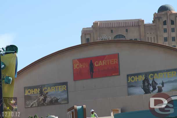 John Carter has taken over all three billboards.