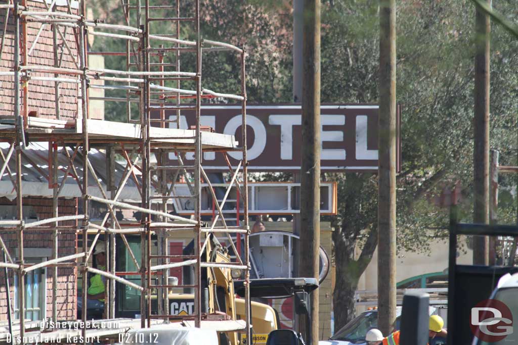 A closer look at the Cozy Cone sign.