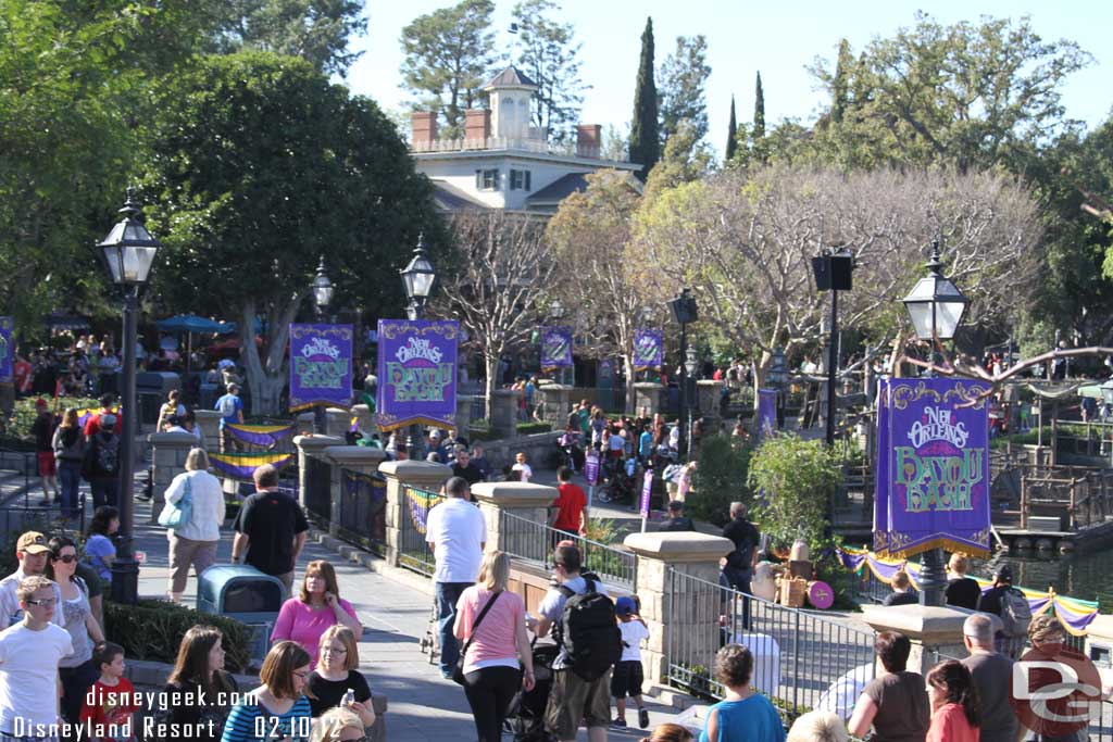 New Orleans Square was decked out for the Bayou Bash.