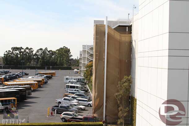 Some work on one of the stairwells of the parking structure.