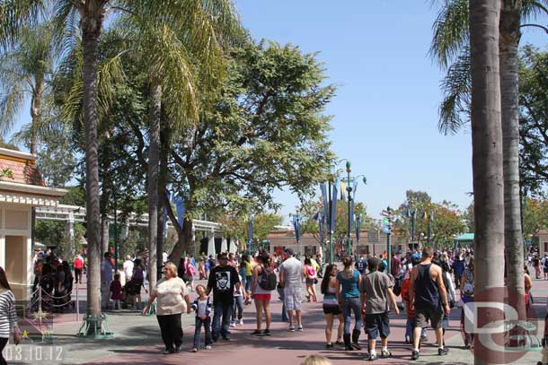 A healthy crowd in the Esplanade.