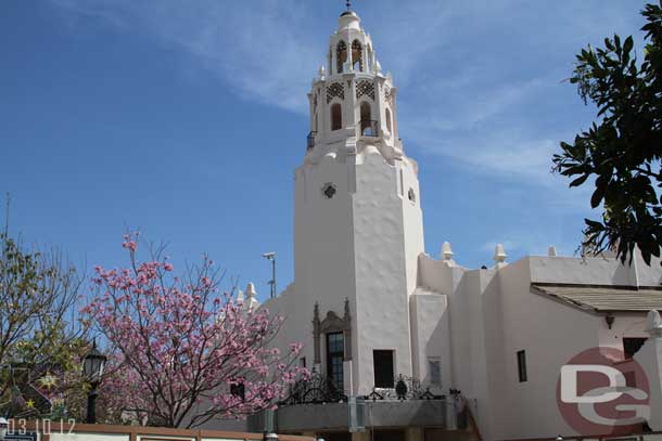 Not much visible progress on the Carthay this week.  Just some work on the marquee.