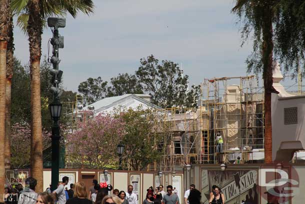 A look down the parade route.