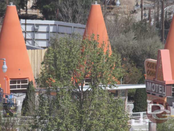 Landscaping and fences are going in around the Cozy Cones.