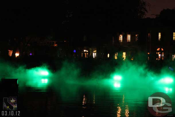 I like how they do some lighting effects, this was during the Haunted Mansion segment.  