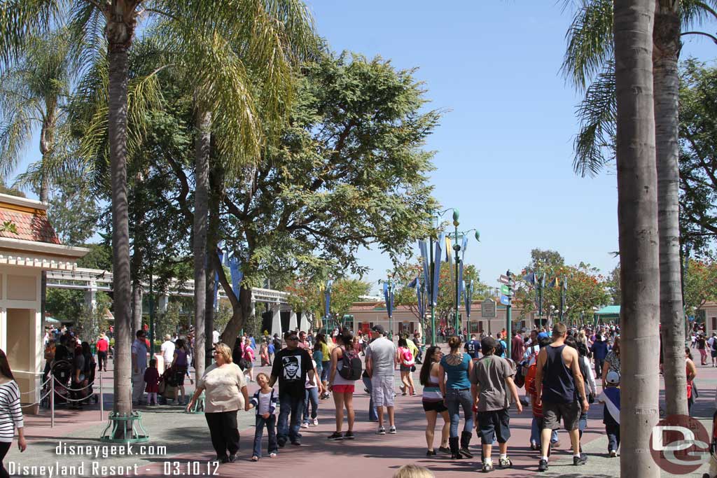 A healthy crowd in the Esplanade.