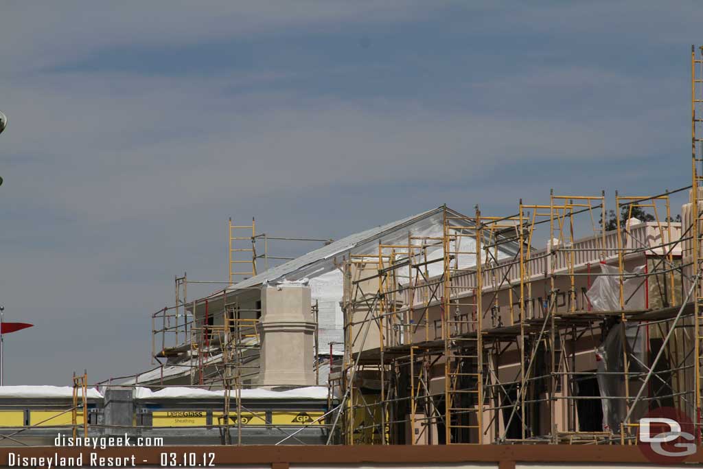 Here you can see the bridge taking shape on either side of the monorail beam.