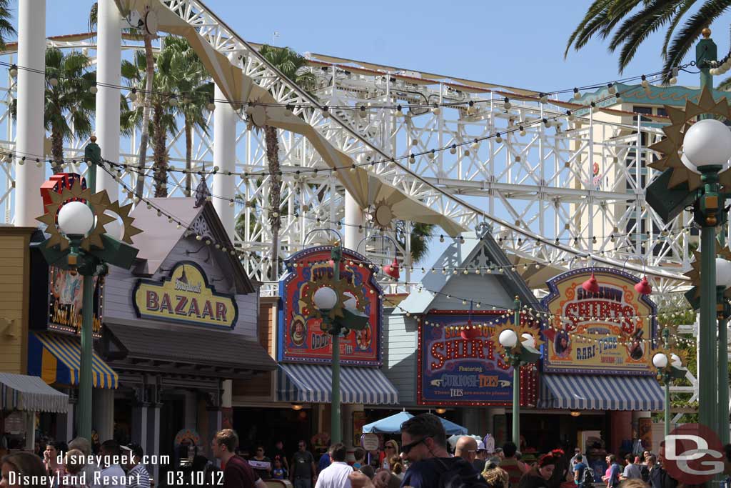 The Midway Shop work appears to be done.  The canopies have returned.