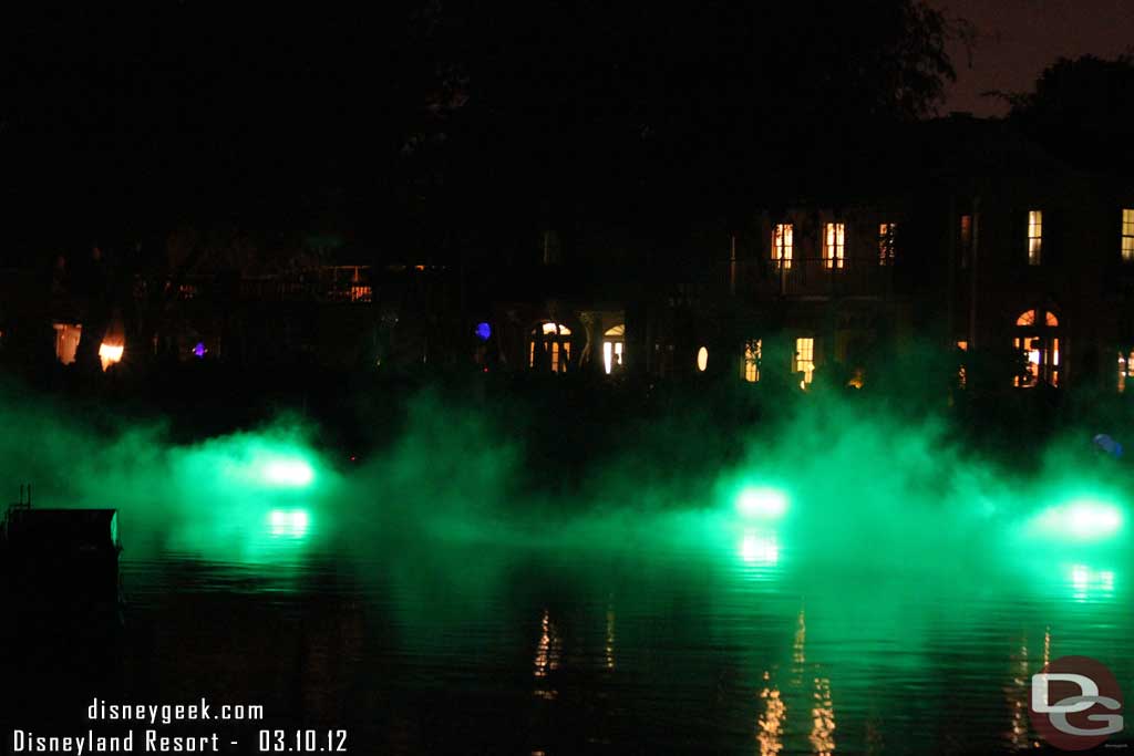 I like how they do some lighting effects, this was during the Haunted Mansion segment.  