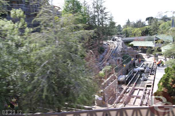 A look in on the Matterhorn load/unload area.