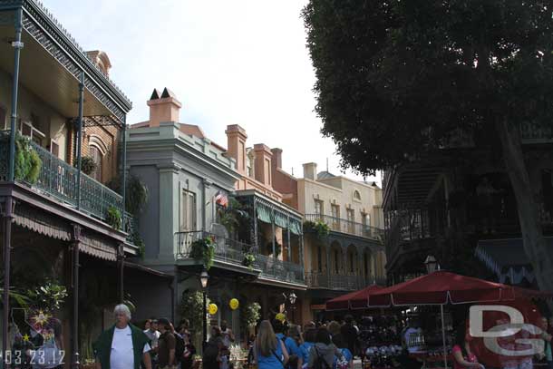 New Orleans Square has returned to normal now that the Bayou Bash is over.