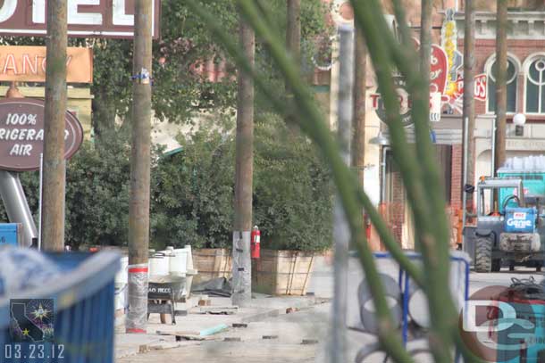 More trees waiting to be planted in Cars Land.