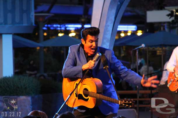 Elvis, Scot Bruce at the Tomorrowland Terrace.