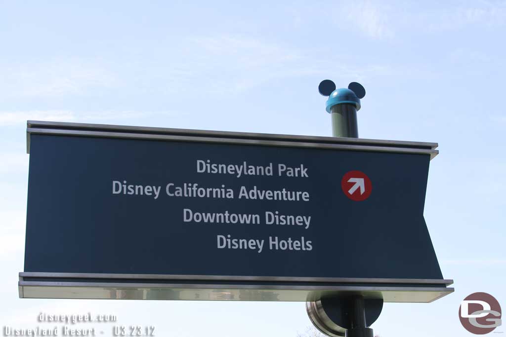 A closer look at the new signs in the area.