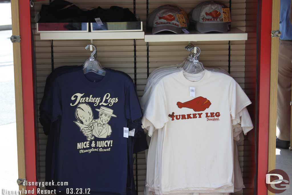 And if you want a shirt or hat to go with your meal there is a kiosk nearby.