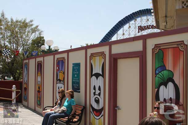 Characters are on the wall around the Cove Bar