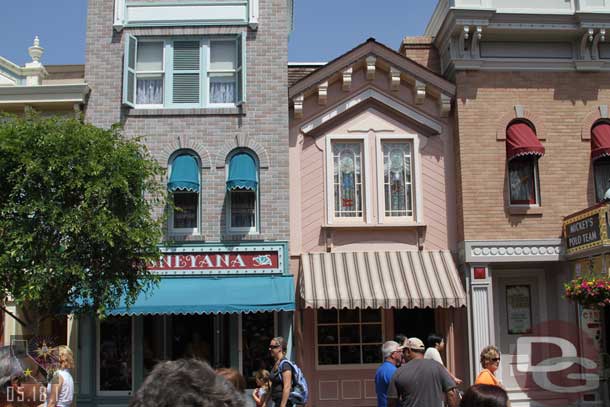 Alice Davis received a window on Main Street since my last visit.  It is right along side her husbands.