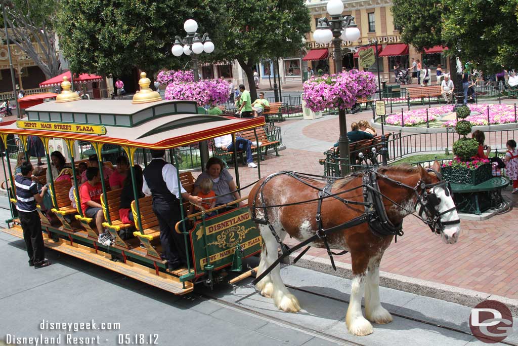 There was no line and the bus was boarding so I hopped on for an elevated view of Main Street.