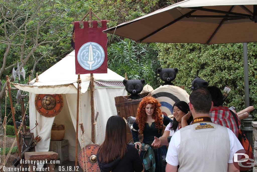 Merida and three cubs are available for pictures.