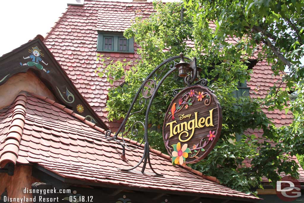 Moving on.. the Tangled Meet and Greet is still open daily.