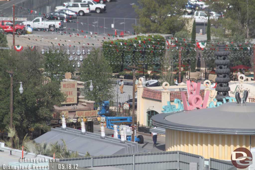 Some cast members out on the Flying Tires.