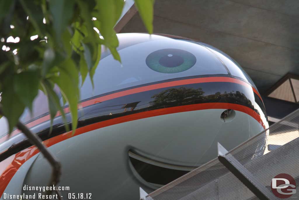 Mona Monorail in Tomorrowland.