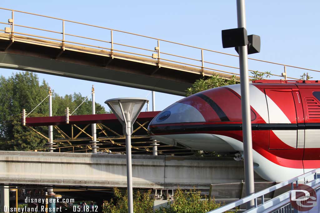 Monorail Manny in Tomorrowland.