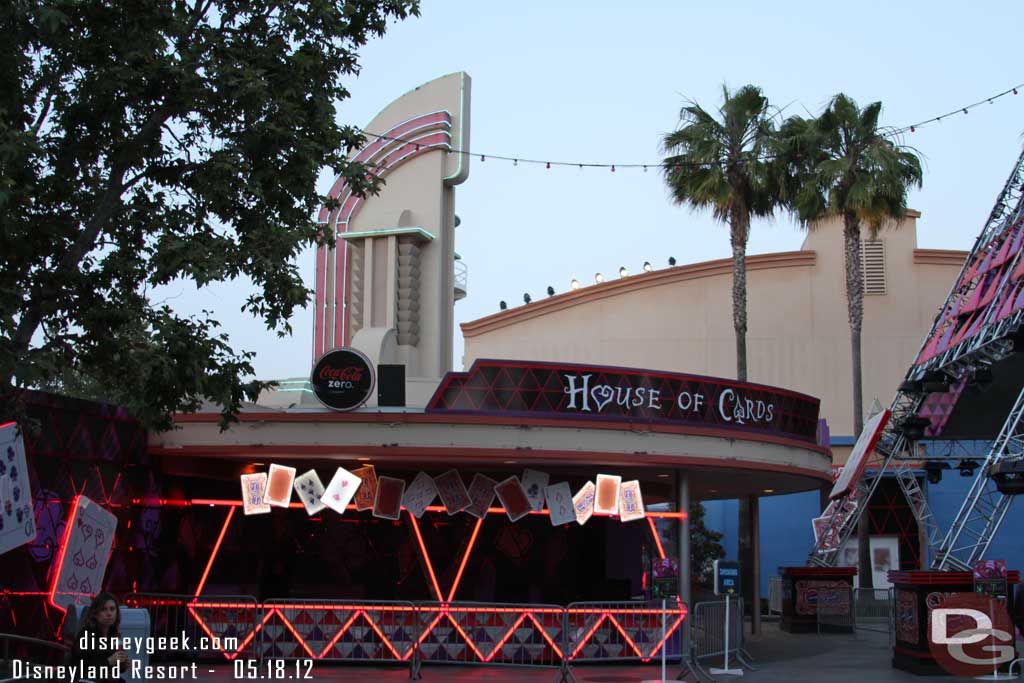 Also some lights on at the House of Cards.