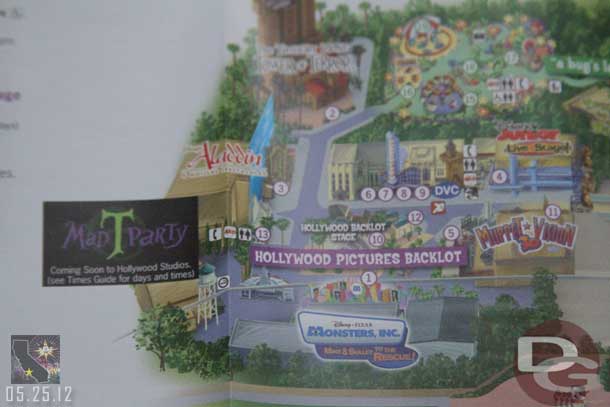 And on the park maps (note over at Disneyland the Jamboree is not though).