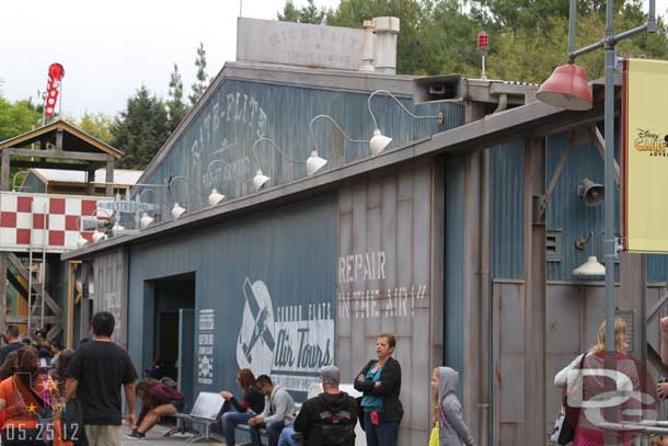 Some new signage in Condor Flats painted on the hanger.