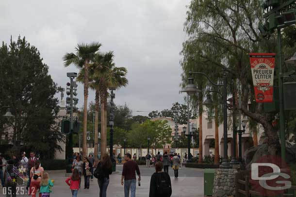 A look toward Carthay Circle.