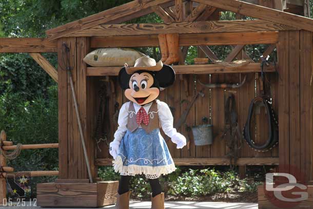 Minnie was roaming around too.