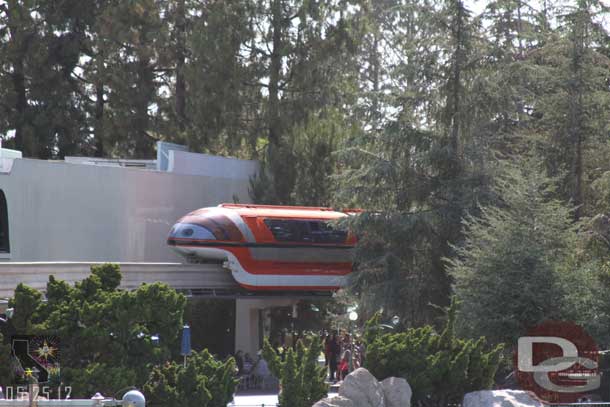 Mona monorail on final approach.