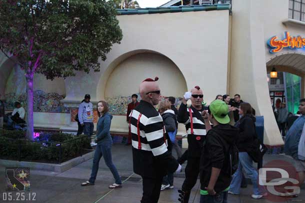 The Tweedles out interacting with the crowd.