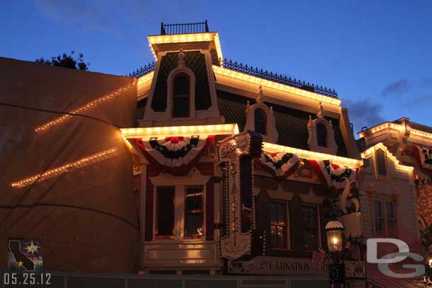 Back to Disneyland.  The new sign was not lit up this evening.