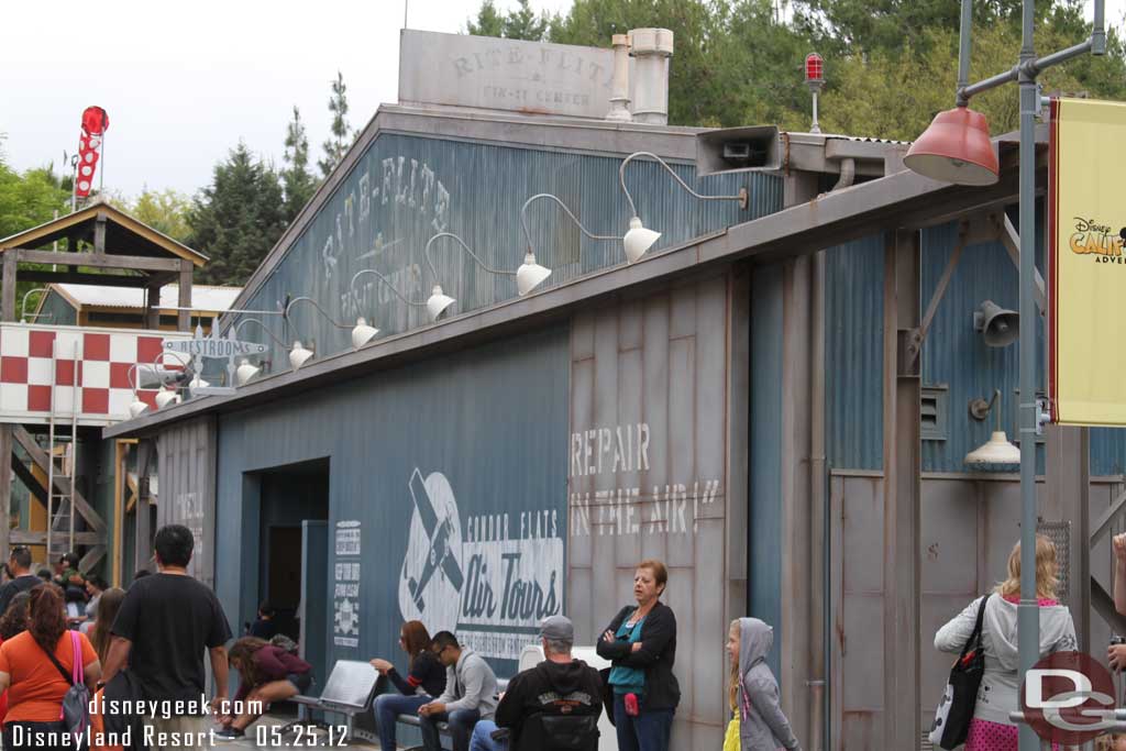 Some new signage in Condor Flats painted on the hanger.